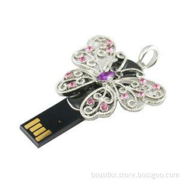 Butterfly Shaped Jewelry USB Flash Drive Stick 2GB 4GB